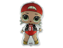 Фольгированный шар "Кукла ЛОЛ (LOL), Модная подружка"