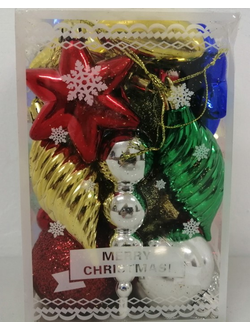 Елочные игрушки "Ассорти" Набор фигур #LC10-5H 10уп