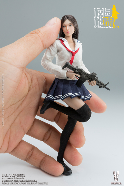 Боевая японская школьница - Коллекционная ФИГУРКА 1/12 Palm Treasure Series - Campus Gun Girl (C.G.G.) (VCF-3001) - VERYCOOL