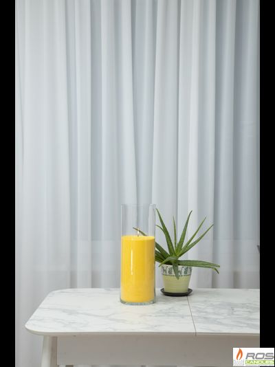 Насыпная свеча "Цилиндр 40 см", жёлтая "Жёлтый"