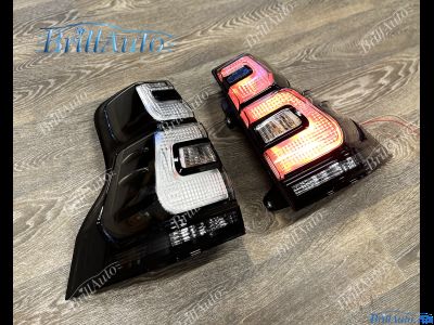 Стопы Toyota Land Cruiser Prado 150 2018+ черные светодиодные