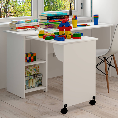 Стол письменный ПС-03 (1230*749*591мм), белый