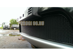 Защита радиатора Mitsubishi L200 2010-2013/Mitsubishi Pajero Sport 2008-2013 (black) низ PREMIUM