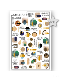 Слайдер-дизайн MilliArt Nails Металл MTL-099