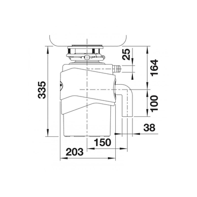 Измельчитель пищевых отходов Blanco FWD Medium