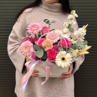 Букет в сумочке "Теплота"