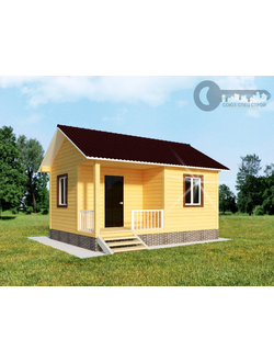 Д-09 ДАЧНЫЙ ДОМ ИЗ БРУСА: ГАБАРИТНЫЕ РАЗМЕРЫ: (6Х4.5М), ОБЩАЯ ПЛОЩАДЬ: 27М²