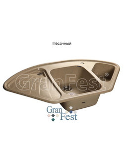 Керамическая мойка GRANFEST GF-C1040E угловая