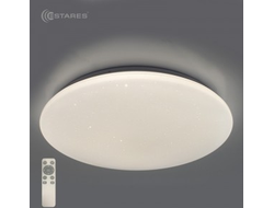 Estares св-к-люстра св/д управл. SATURN 70W(7000Lm) 2K-4K-6K 500х74 пульт ДУ белый IP20