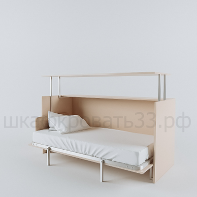 Откидная горизонтальная шкаф кровать стол "Rino"