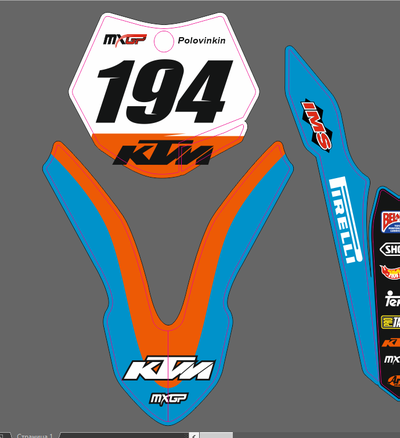 наклейки KTM 85 . 2013 - 2016 #1304