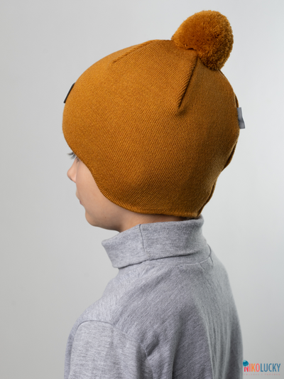 Шапка 24201-02 х/б подклад, горчичный 54-56