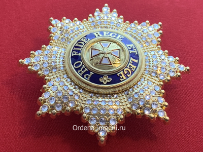 Звезда ордена Белого Орла со стразами, копия LUX! Лот № 30.