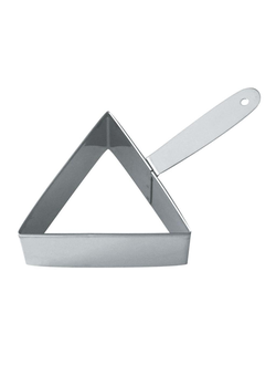 Форма для выкладки с ручкой, треугольник со сторонами 10 см, h 4 см