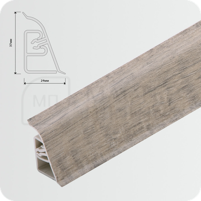 Плинтус для столешницы CEZAR BL44 069 Дуб аутентик серый