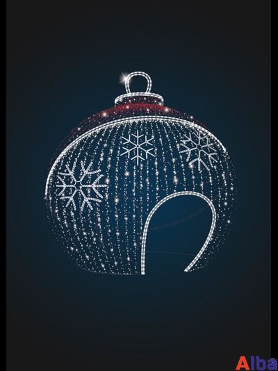 Светодиодная арка Елочная игрушка 6 м