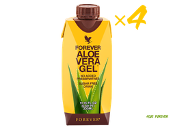 Алое вера гель мини 4 шт Forever Aloe Vera Gel Mini 330 Ml