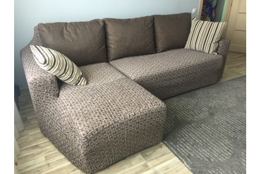 ЧЕХОЛ НА УГЛОВОЙ ДИВАН СИЕНА САТУРНО КОРИЧНЕВЫЙ