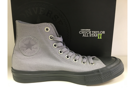 серые высокие кеды Converse All Star II Chuck Taylor