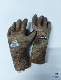 Перчатки неопреновые 7мм AquaDiscovery "Camo" ОП р.L