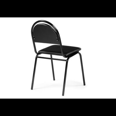 Стул на металлокаркасе Гумер черный / черный глянец
