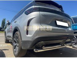 Защита заднего бампера двойная Папа Тюнинг d60/42 для Chery Tiggo 7L 2025-