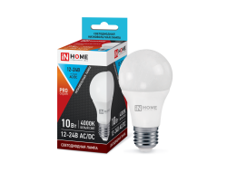 ЛАМПА СД НИЗКОВОЛЬТНАЯ LED-MO-PRO 10ВТ 12-24В Е27 4000К 800ЛМ IN HOME