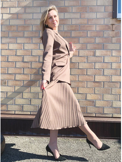 Жакет Кр-500 / Юбка Кр-140 шоколад