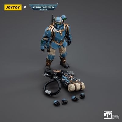 Имперская гвардия - Отпрыски Темпестус - 55-й полк Каппа-Орлов (Warhammer 40k) - КОЛЛЕКЦИОННАЯ ФИГУРКА 1/18 Astra Militarum Tempestus Scions Squad 55th Kappic Eagles Hot-shot Volley Gunner (JT5031) - JOYTOY