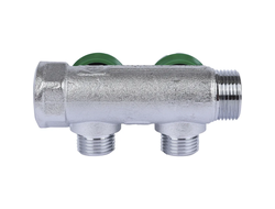 Коллектор регулирующий STOUT 3/4", 2 отвода 1/2" (Арт. SMB-6850-341202)