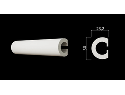 Молдинг Decor Dizain DD634, дюрополимерный, влагостойкий, под покраску, длина 2 м