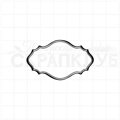 Штамп для скрапбукинга рамочка для надписей