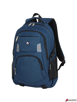 Рюкзак BRAUBERG DELTA универсальный, 2 отделения, с отделением для ноутбука, «Mercury», синий, 49×34×15 см. 226348