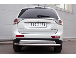 Защита заднего бампера d63 (секции) MITSUBISHI OUTLANDER 2014-2015
