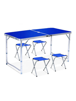 Набор стол раскладной + 4 стула 8812 (120*60) 5mm