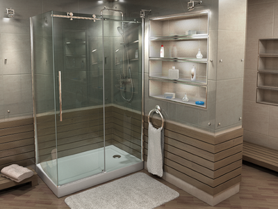 Душевое ограждение BAS Puerta WTW+SP 90х120 с поддоном