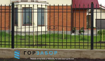 Секции сварного забора с элементами ковки