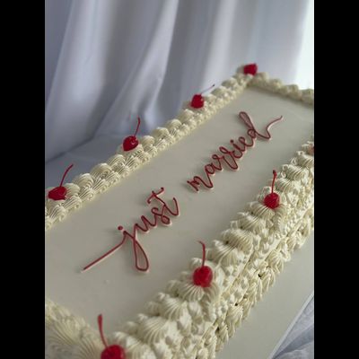 Торт в стиле ламбет с коктейльной вишней (6-9кг)