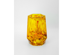 Стакан большой со срезом янтаря