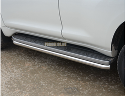Защита штатного порога труба d60 для Toyota Land Cruiser Prado 150 (2010-...)