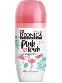 Деоника дезодорант 50мл FOR TEENS ролик Pink Rush