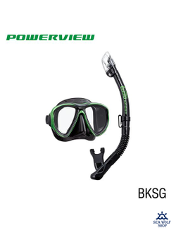 Маска для дайвинга с трубкой TUSA Powerview+PlatinaII, силикон, комплект 24-170