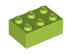 Brick 2 x 3, Lime (3002 / 4122452 / 4220631)