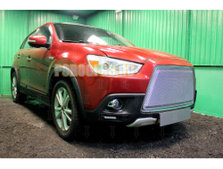 Защита радиатора Mitsubishi ASX 2010-2012 3D chrome PREMIUM