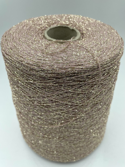 TORCITURA DI DOMASO art.FANTASIA 80% VI вискоза 20% PL 750 метров в 100 граммах цв.  BK112/СС розовое золото