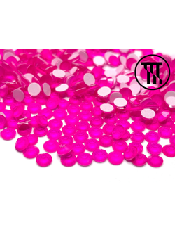 Стразы холодной фиксации, неоновые, цв. Неон-розовый (~460 шт)