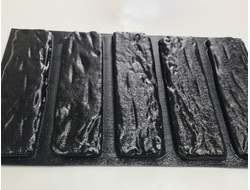 Molds for making tiles from concrete or gypsum