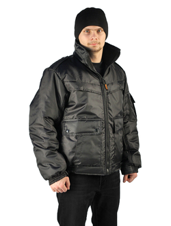 Куртка демисезонная "КОНТРОЛ" цвет: Черный, ткань: Оксфорд