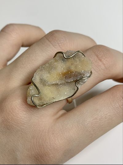 Кольцо с халцедоном