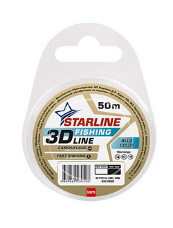 Леска STARLINE 3D Line Pixer  50м  d-0,28мм, (blue)